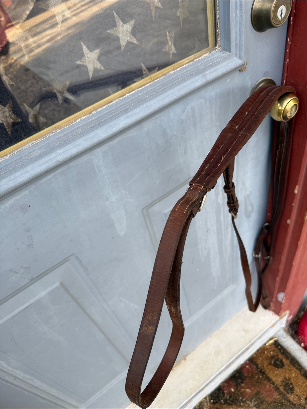 English breast collar brown leather - Picture 9 of 9